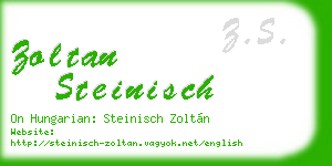 zoltan steinisch business card