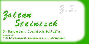 zoltan steinisch business card